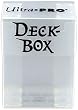 1 (One) Ultra Pro Deck Box White / CLEAR - Pokemon, Magic & YuGiOh! (81454)