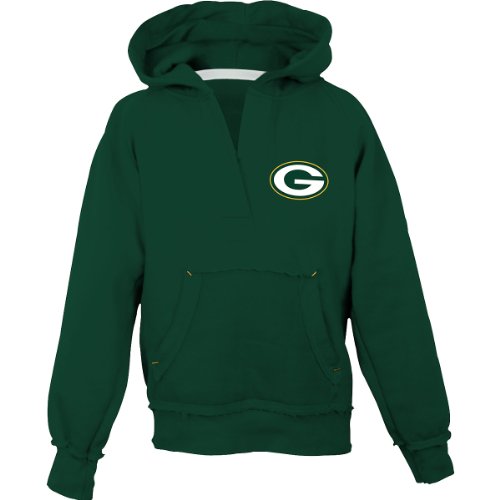 Reebok Green Bay Packers Girls (7-16) Pullover Hooded Sweatshirt Medium
