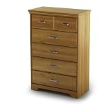South Shore Versa Five Drawer Chest in Golden Oak