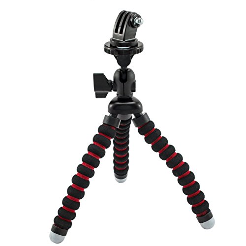 AVAWO Universal Flexible Tripod for GoPro HERO4 HERO3+ GoPro HERO3 GoPro HERO2 and iPhone 6 Plus iPhone 6 5C 5S Samsung Galaxy Note 4 3 S6 S5 S4 Smartphone