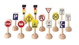 Plan Toys Set of Traffic Signs and Lights 1 (Usa)