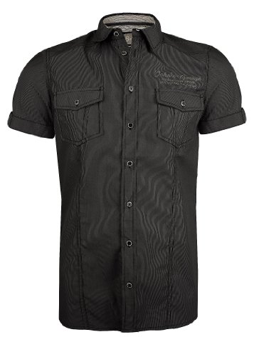 Eight2Nine by 98-86 Herren Hemd, kurzarm mit Schlaufe, SALE,
