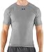 Under Armour Men's HeatGear Sonic Compression Short Sleeve, True Gray Heather/Black, XX-Large
