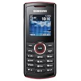 Samsung E2121 Unlocked Dual-Band GSM Phone with Camera, Stereo FM Radio, MP3 Player and microSD Slot--International Version with Warranty (Black/Red)