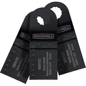Rockwell RW9122.3 Sonicrafter 1-3/8-Inch Universal End Cut Blade, 3-Piece