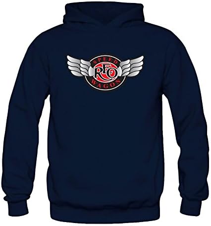 JUXING Women's R E O Reo Speedwagon Logo Hoodie M Royal Blue