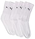 Puma Mens Three Pair Pack Crew Sock White