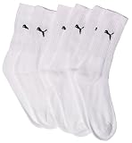 Puma Mens Three Pair Pack Crew Sock White