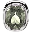 14K White Gold Prasiolite (Green Amethyst) Pendant/Slide