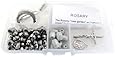 Fiona Metallic Crystal Beads and Silver Lining Plastic Beads Rosary DIY Kit