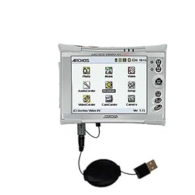 Click here to buy Retractable USB Cable for the Archos AV320 with Power Hot Sync and Charge capabilities -... by Gomadic for the Archos AV320.