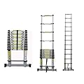 3.85M TELESCOPIC FINGER SAFETY FEATURE LADDER WITH FREE CARRY CASE/STABILISER VINSANI