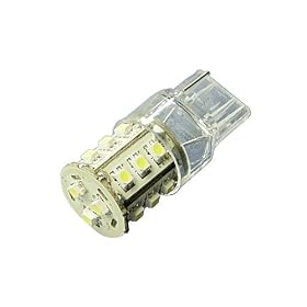 Wedge Base 7440 18 SMD 3528 LED of 3 chip tower, cool white, 10-30V DC,1444WW