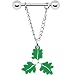 Holiday Mistletoe Chain Dangle Nipple Ring