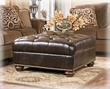 Oversized Accent Ottoman by Ashley - Antique (7670008)