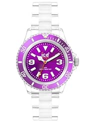 Ice-Watch Unisex CL.PE.U.P.09 Classic Collection Purple Dial Clear Plastic Watch