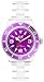 Ice-Watch Unisex CL.PE.U.P.09 Classic Collection Purple Dial Clear Plastic Watch