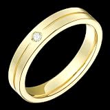 Alina - Exquisite White Gold Ring Wedding Band - Comfort Fit