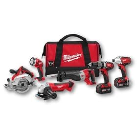 Milwaukee 2696-26 18V Cordless M18 Lithium-Ion 6-Tool Combo Kit: Home Improvement
