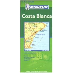 Michelin Spain, Costa Blanca Zoom Map No. 123