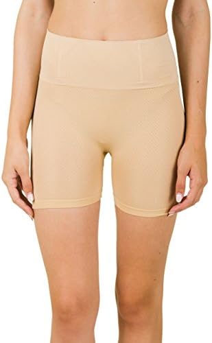Superform Smoothing High Waisted Boyshorts (X-Large, Beige)