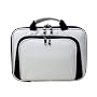CaseCrown Premium Double Memory Foam Laptop Case with Front Pocket (Nylon White) for Samsung N120 10.1-Inch Netbook