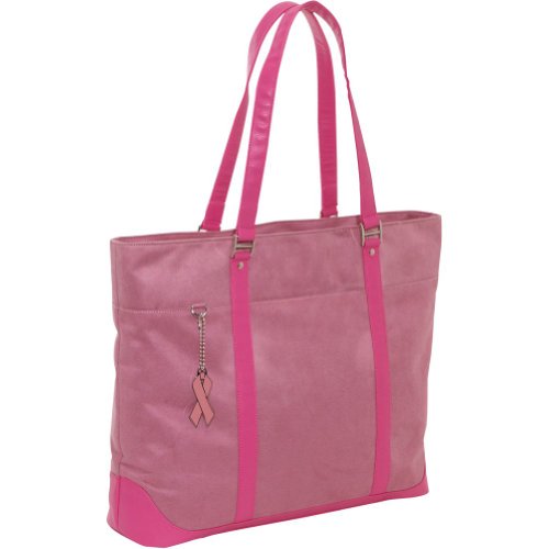 MobileEdge Komen Tote Pink Faux-Suede fits up to 17.3