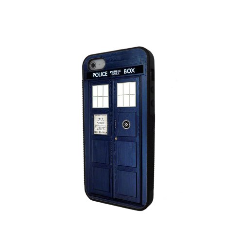 Doctor Who Tardis Iphone 5 Rubber Case black, Iphone Cover - All Carriers
