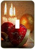 Light Switchplate Cover - Single Toggle - Metal-Designer Switch Plate: Christmas - Xmas - (SCSXM-004)