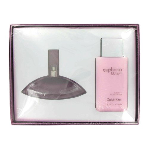 Euphoria Blossom by Calvin Klein Gift Set -- 3.4 oz Eau De Toilette Spray + 6.7 oz Body Lotion