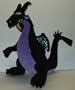 Walt Disney World; 23" Dragon From Sleeping Beauty; 23" Black Dragon; Plush, Stuffed, Toy Doll