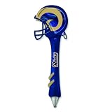 Pack of 2 NFL St. Louis Rams Light-Up Mirrored Football Helmet Office Pens 6"