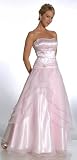 Strapless Elegant Bridesmaid Formal Prom Gown Dress