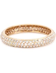 Sethi Couture "Simple Elegance" Pink Diamond Pave Set Band , Size 7