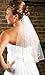 1 Layer Waist Length Wedding Veil w/ Rattail Edge