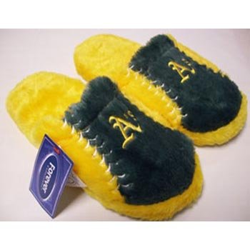 Oakland Athletics MLB Plush Slide Slippers - L