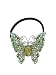 Fashion Hair Accessory ~ Butterfly Hair Band with Olive Green Crystals