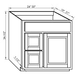 Rope V3021DL - Single Door / Double Drawer Left