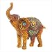 Far East Exotic Mosaic Standing Elephant Figurine Decor