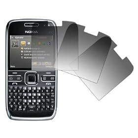 3 Pack of Premium Crystal Clear LCD Screen Protectors for Nokia E72 [Accessory Export Packaging]
