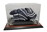 Washington Capitals Logo Hockey Glove Display Case with Classic Wood Finish Base