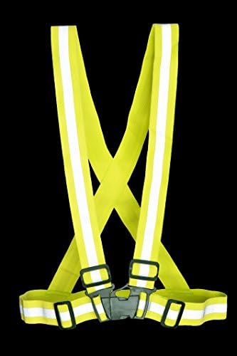 Reflective Vest - Offers Increased Day and Night Visibility - Elastic Material Is Easy to Adjust and Wear Over Any Clothing - Perfect for Night Running and Exercising - Lifetime Money Back Guarantee