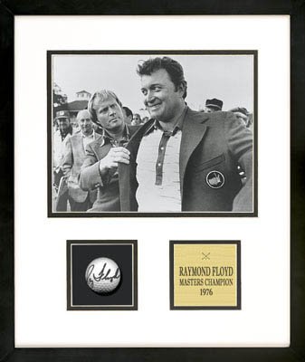 Raymond Floyd Framed Autographed Golf Ball with 8x10 Photograph