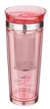 Trudeau Tea-riffic 16-Ounce Travel Tea Tumbler, Pink Image