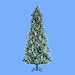 4.5' Pre-Lit Artificial Blue Spruce Christmas Tree - Clear Lights