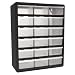HOMAK HA01018001 18-Drawer Plastic Parts Organizer