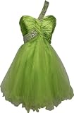 Goddess Beaded One-Shoulder Mesh Party Dress Prom Gown