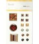 Metal & Epoxy Brads 15/Pkg-Grandiose