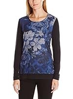 Desigual Camiseta Manga Larga (Azul)