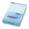 TOPS 63120 Prismt Plus Legal Rule Writing Pads, Letter, Pastel Blue, 50 sheets/pad, 12/pk